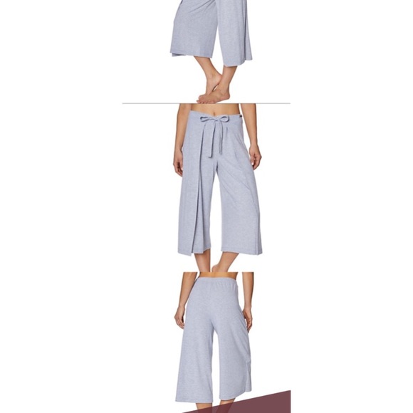 Betsy Johnson Lace Up Ribbed Knit Wide Leg - Picture 1 of 4